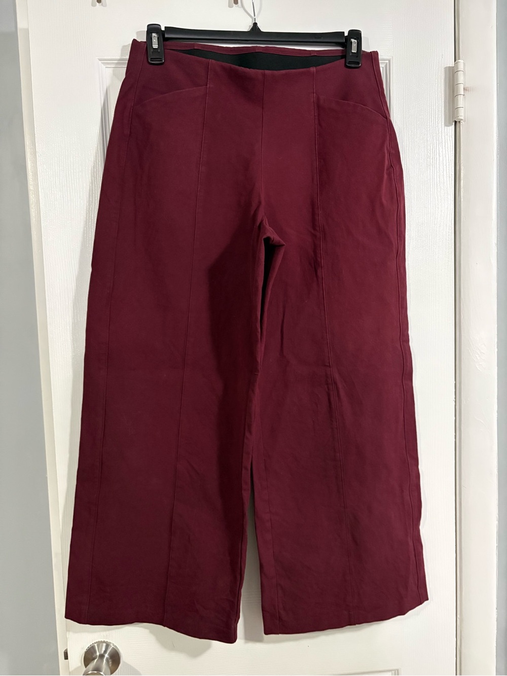 Old Navy Wide-Leg Chinos in Burgundy